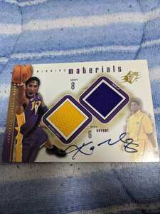 NBA　コービ　ブライアント　kobe　直筆サインカード　auto　card