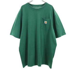 カーハート 半袖 ルーズフィット Tシャツ XL グリーン Carhartt ポケT メンズ