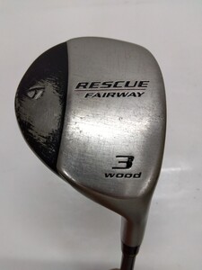 TaylorMade RESCUE FW 3W ロフト角不明 flex:R メンズ右 M.A.S.2 plus50 フェアウェイウッド テーラーメイド レスキュー