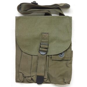 米軍・CIAポーチ・OD(OG)・沖縄製ローカルメイド？・デッドストック/未使用品・即決／米軍放出品,ベトナム戦争,ナム戦,特殊部隊,M16,AK-47