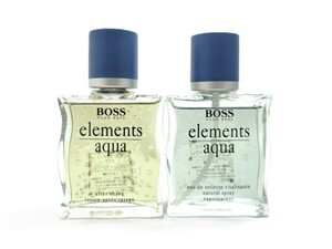 おまとめ2点 BOSS/ボス elements aqua/エレメンツ アクア オードトワレ 50ml + アフターシェーブローション 50ml 香水 (49061MT1)