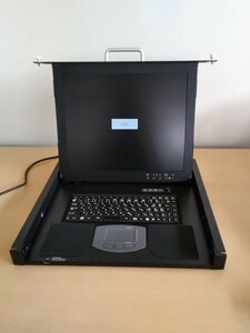 FUJITSU 17インチ ラック コンソール PC25/PG-R4DP1 通電確認のみ 現状品 富士通 ヤフオクのみ出品 商品説明必読