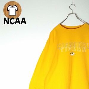 NCAA 長袖Tシャツ 2XL ビッグプリント ビッグサイズ 海外古着 A895 ロングスリーブ ホンデュラス メンズ タイガー MISSOURI TIGERS 