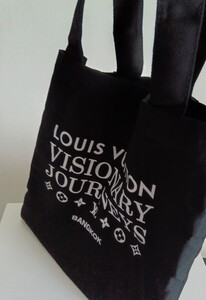 トートバッグ エコバッグ ルイヴィトン LOUIS VUITTON ノベルティ キャンバス 黒　