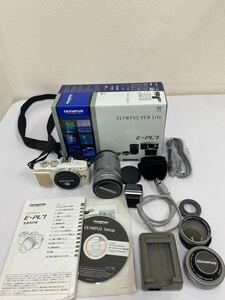 OLYMPUS PEN　Lite　E-PL7　オリンパスペン デジカメカメラ　通電OK　取扱説明書　レンズ40‐150ｍｍ　♯26289　