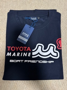 muta ムータ 新品 Tシャツ 2枚セット TOYOTAコラボ他 ネイビー サイズ６ M/L 半袖 クルーネック ストレッチ素材 ムータマリン 