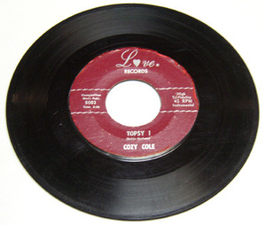 Cozy Cole - Topsy / Topsy II / Love Records - 5003,50s,オリジナル盤 レコード,45rpm,Jazz,Swing,Original,1958年