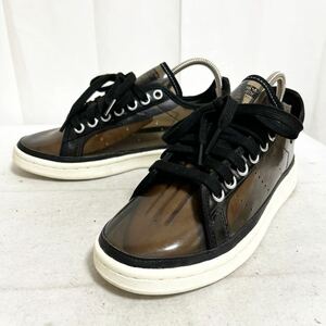 和355★① adidas STAN SMITH アディダス スタンスミス シースルー スニーカー シューズ 23.5 ブラック レディース