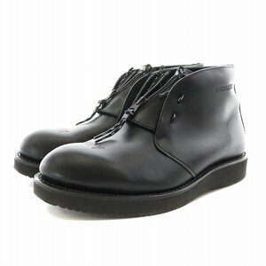 ネイバーフッド NEIGHBORHOOD × Danner ダナー POST MAN BOOTS ショートブーツ レザー 9 27.0cm 黒 ブラック D214332 /AN14 メンズ