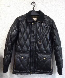 WESTRIDE ウエストライド RACING DOWN JACKET レーシングダウンジャケット TYPE2 HJ-02L HORSEHIDE ホースハイド 馬革 サイズM 36~38 黒