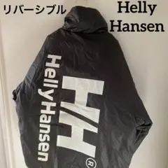 HellyHansenヘリーハンセンダウンジャケットアウターリバーシブル白黒長袖