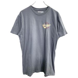 Wrangler 半袖 プリント Tシャツ Lサイズ ラングラー グレー メキシコ製 古着卸 アメリカ仕入 t2407-3063