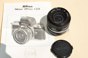 ★美品★ニコン Nikon 国産レンズ NIKKOR 24mm F2.8★