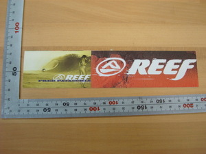 新品 REEF (リーフ)ステッカー（リーフガール＆ロゴ）（紙製）（中）２枚セット