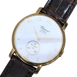 ショパール Chopard クラシック 135周年記念モデル 16/1229 ホワイト K18イエローゴールド 腕時計 ユニセックス 中古