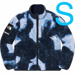 Supreme NorthFace Bleached Denim Print Fleece Jacket シュプリーム ノースフェイス ブリーチデニム プリント フリースジャケット indigo