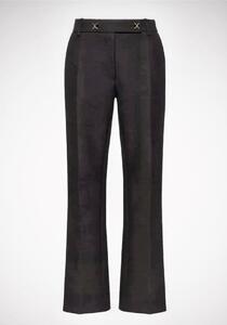 新品21万 VALENTINO テイラード　クレープ　パンツ ピラミッド　スタッズ WOOL AND SILK TROUSERS　ブラック