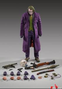 ☆新品 1/4　ジョーカー　アクションフィギュア　BATMAN　JOKER　ヒース・レジャー　FIRE　未使用