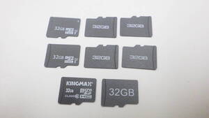 新入荷　KINGMAXなど　microSDHCメモリーカード　32GB　8枚セット　中古動作品②