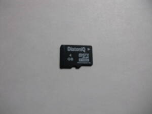 4GB　DiatoniQ　microSDHCカード　フォーマット済み　メモリーカード　microSD