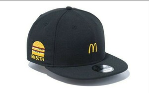 新品 1000個限定 マクドナルド ニューエラ 9FIFTY CAP キャップ 帽子 ブラック 未使用 正規品 Mcdonalds NEW-ERA 2018.04.14