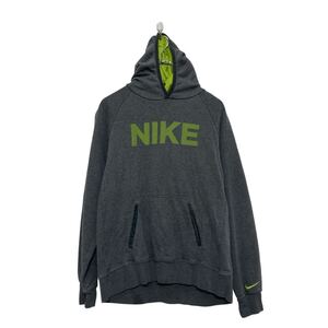 NIKE プリント スウェット パーカー ナイキ キッズ XL グレー プルオーバー 古着卸 アメリカ仕入 a607-5753