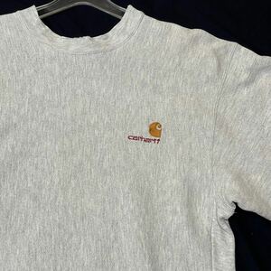 90s carhartt スウェット トレーナー USA企画 カーハート　　90年代 リバースウィーブボディ REVERSE WEAVE vintage ワーク YL470