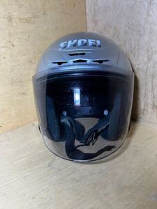 SHOEI ショウエイ J-FORCEII J-FORCE2 ミストシルバー Lサイズ（59-60cm） ジェットヘルメット 中古 現状品