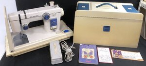 埼玉戸田店【中古品】01-08 JANOME ジャノメ ミシン MODEL 804 フットペダルあり 模様コマ 24個付き 簡易動作確認済み