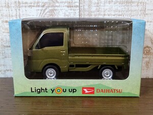 ダイハツ HIJET TRUCK ハイゼット トラック プルバックカー ミニカー☆カラーサンプル☆DAIHATSU☆カーキ