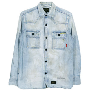 WTAPS ダブルタップス 12AW ALLMAN/SHIRT.COTTON.DENIM 122GWDT-SHM07 オールマン シャツ コットン デニム インディゴ 長袖