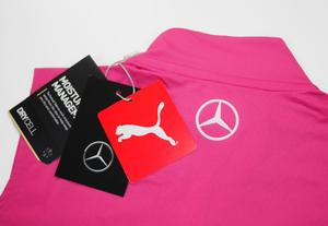 新品 9,800円 PUMA プーマ Mercedes-Benz メルセデス ベンツ コラボ トップスTシャツMサイズ38ピンクAMGノースリーブGPタンクトップF1ロゴ