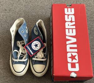 16345 【未使用】CONVERSE コンバースオールスター ハイカットスニーカー ブルー サイズ23㎝ レディース 現状品 汚れ有 伝票直貼り　