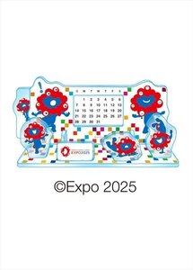 卓上 EXPO2025 大阪・関西万博公式キャラクター ミャクミャク アクリル万年カレンダー 2025年カレンダー 25CL-0902