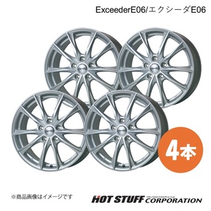 ExceederE06/エクシーダE06 アコード CL7/CL8/CL9 ホイール 4本【15×6.0J 5-114.3 INSET53 メタルシルバー】HOT STUFF