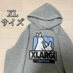 極美品　XLARGE ロゴウサギグラフィック パーカー サイズ　XL