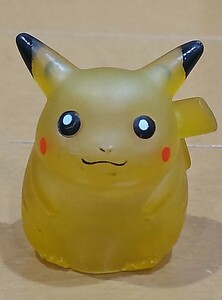 送料込み！クリア★初期?のピカチュウ ポケモンキッズ 指人形 ソフビ/ポケットモンスター/同時梱包可能