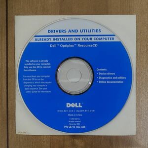 Dell Optiplex Recource CD ドライバCD Rev.A06