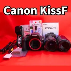 ⭐️コスパ優秀❗️⭐️ Canon KissF ダブルレンズ　スマホ転送可　取説付き