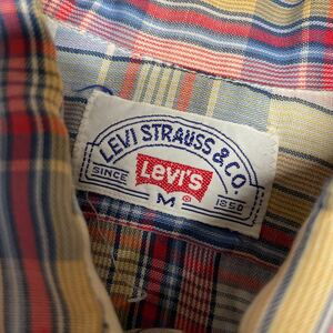 70s 80s リーバイス levis 半袖 チェックシャツ Mサイズ ビンテージ vintage