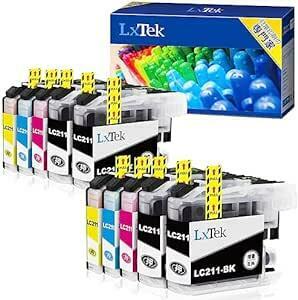 LxTek LC211-4PK 互換インクカートリッジ ブラザー Brother 用 LC211 インク 4色セット*2+黑2本(