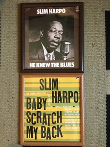 Blues ブルース　LP ジャケット　ポスター　2枚　額縁付き Slim Harpo