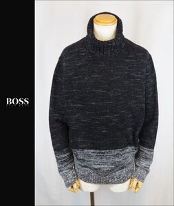 ■■＜美品＞ヒューゴボス＜HUGO BOSS・Low Gauge Marbled Knit＞turtle Neck セーター＜XL＞■■