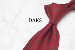 【美品】DAKS ダックス A-789 FRANCE フランス製 ブランド ネクタイ 良品 古着 卸 USED オールド SILK