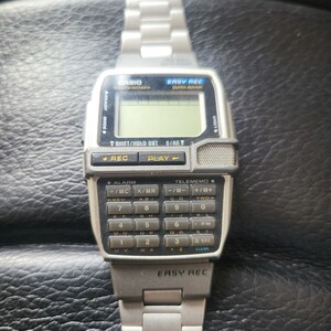 CASIO カシオ 1591 DBC-V500　DATA BANK データバンク EASY REC イージー レック　イルミネーター 　腕時計 【電池切れ・動作未確認】