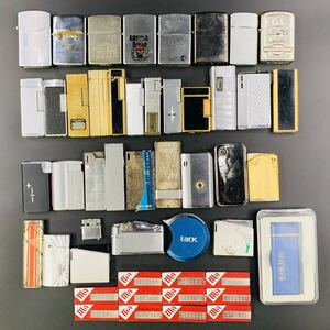 ライター 36個＋石セット11個 まとめて Zippo ジッポ USA ターボライター など【動作未確認 ジャンク】