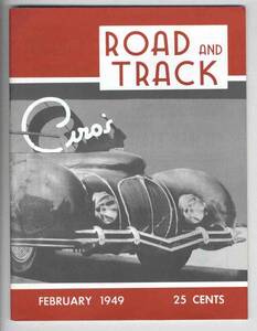 【b1072】1949.2 ROAD&TRACK[復刻版]／フィアットbyピニンファ...