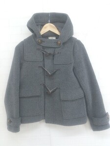 ◇ B MING LIFE STORE by BEAMS フード付き 長袖 ダッフルコート サイズ S グレー レディース P