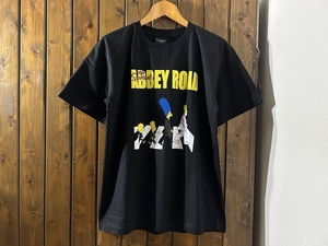 新品★シンプソンズ　アビイロード　パロディ　プリントTシャツ【L】★テレビアニメ/ビートルズ