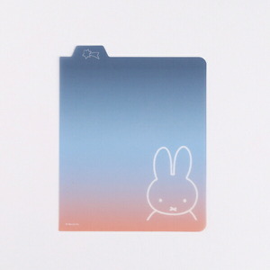 ミッフィー リングノート・スクエア用下敷き（miffy） 文具 日本製 ネイビー/オレンジ